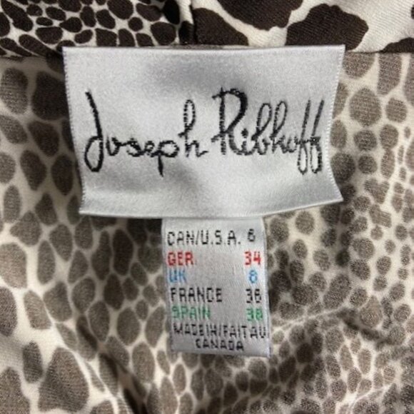 Joseph Ribkoff Animal Print Cowl Neck Tunic Top - Picture 8 of 8